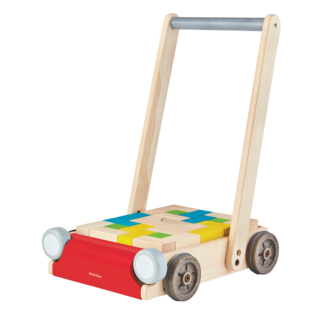 PlanToys Baby Walker — Wooden Push Toy for Toddlers