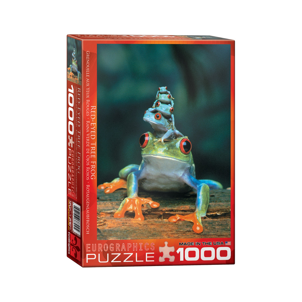 Red Eyed Tree Frog - 1000 Pcs Puzzle