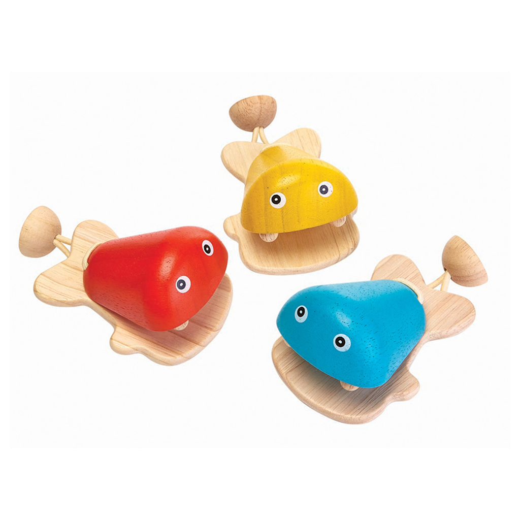 PlanToys Fish Castanet — Wooden Musical Toy