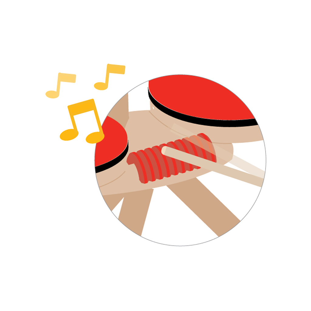 PlanToys Musical Band — Wooden Drum Set
