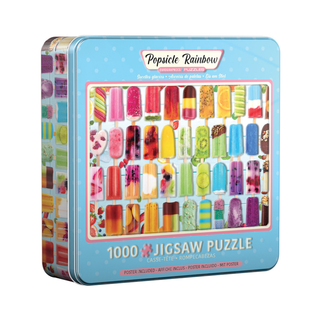 Popsicle 1000 Piece Puzzle In A Collectible Tin