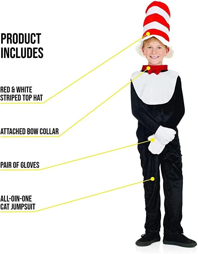 Mr Tom Jumpsuit Costume + Hat - 6-8Y