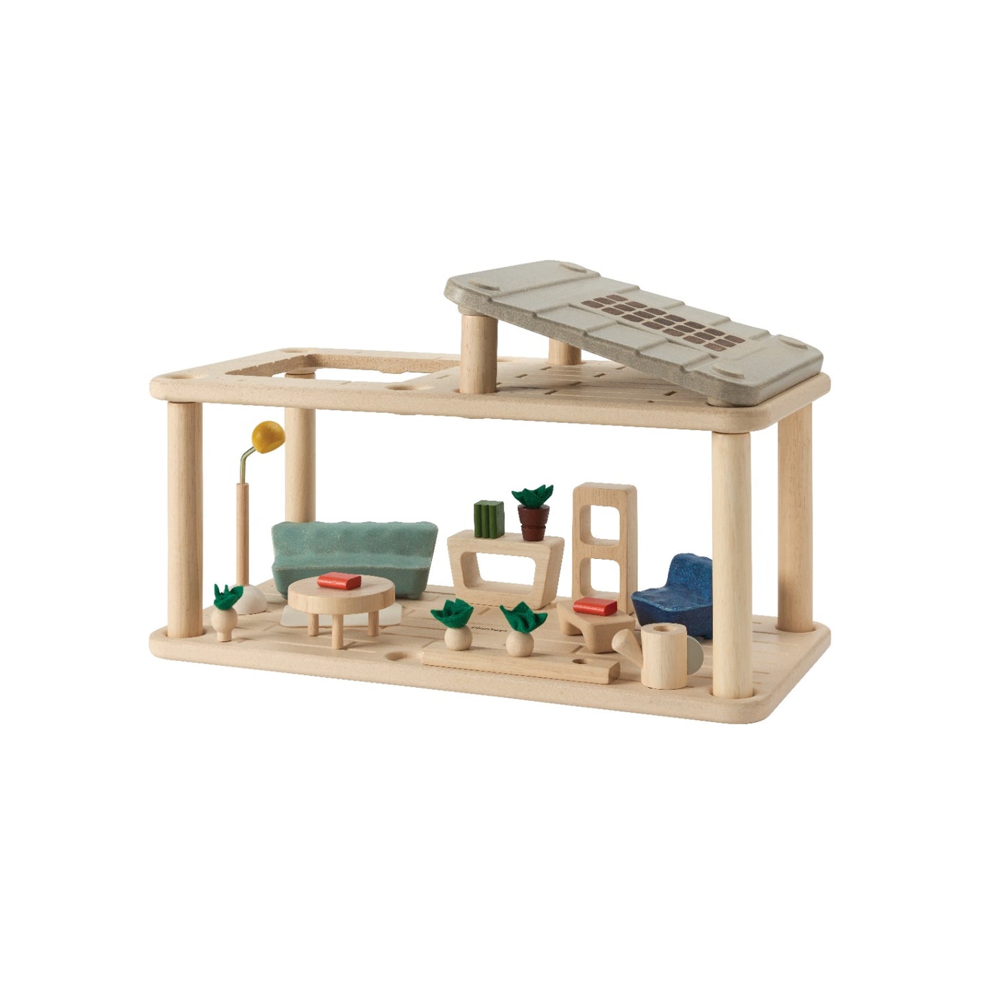 PlanToys PlanSpace — Gathering Flat with Sunroom | Modular Dollhouse