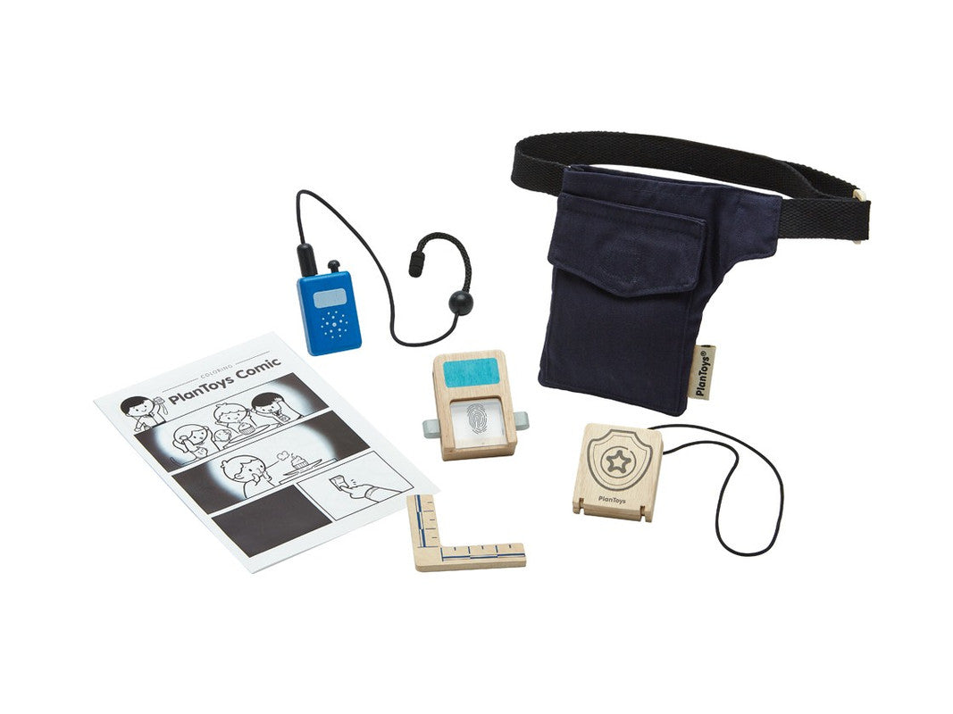 PlanToys Secret Agent Play Set — Wooden Pretend Play Set