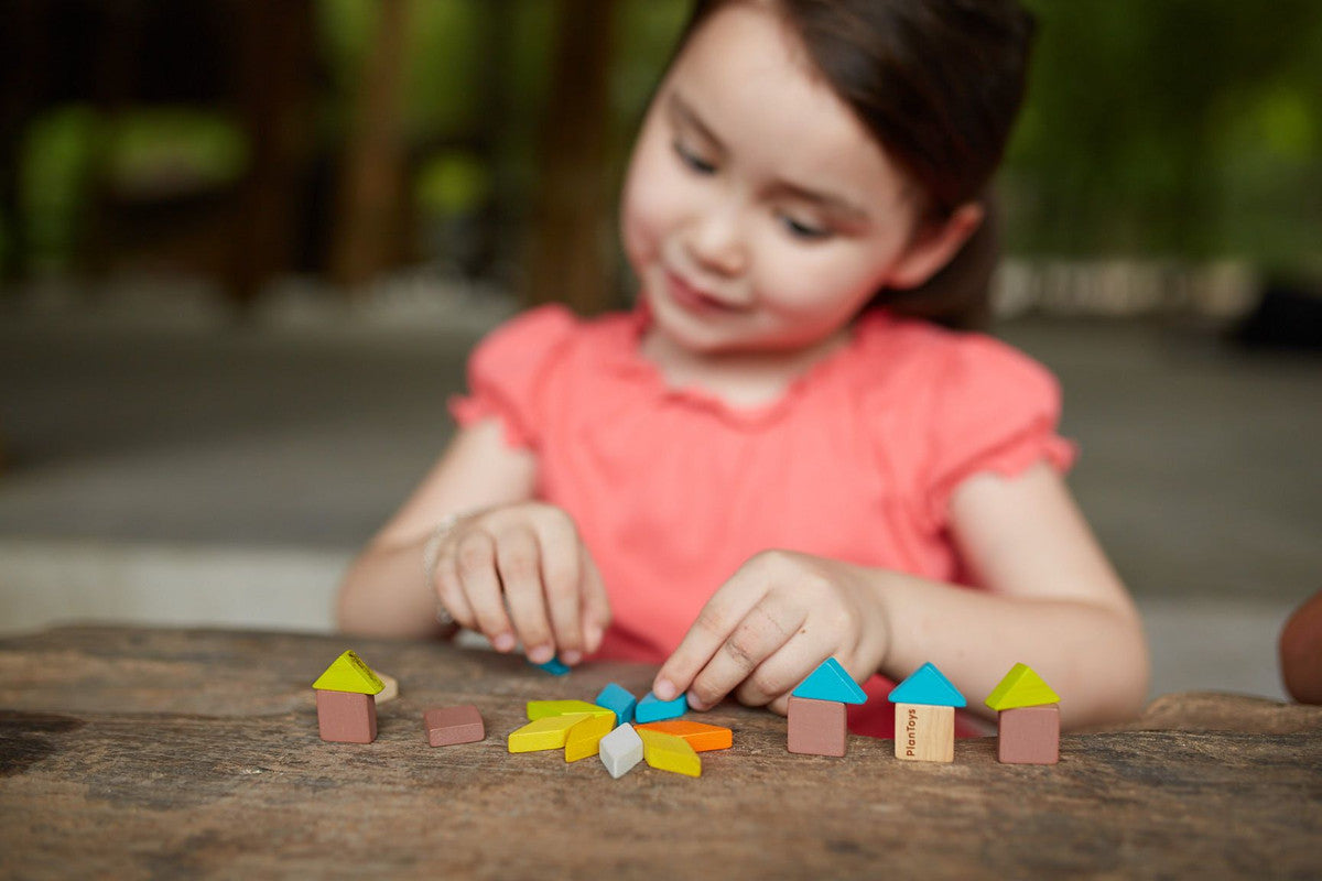 PlanToys Mosaic — Wooden Pattern Building Set