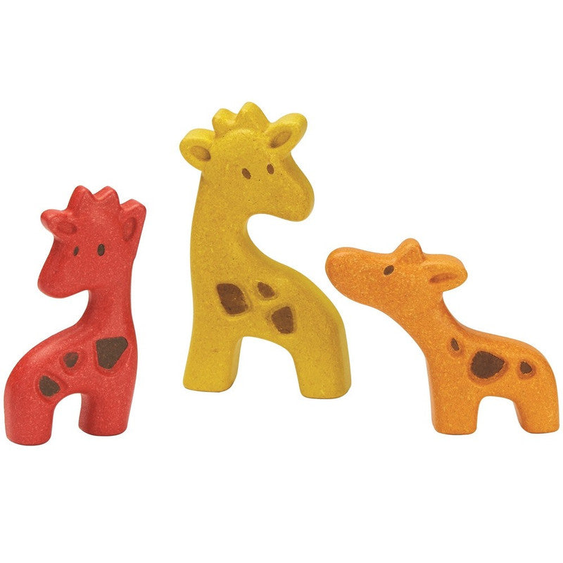 PlanToys Giraffe Puzzle — Wooden Family Puzzle