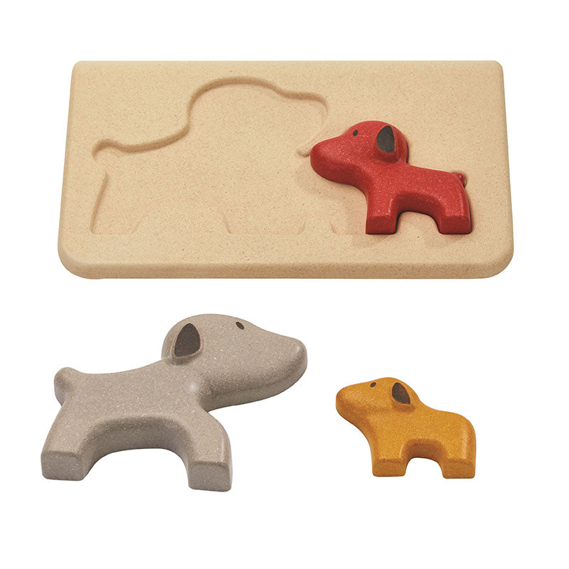 PlanToys Dog Puzzle — Wooden Family Puzzle