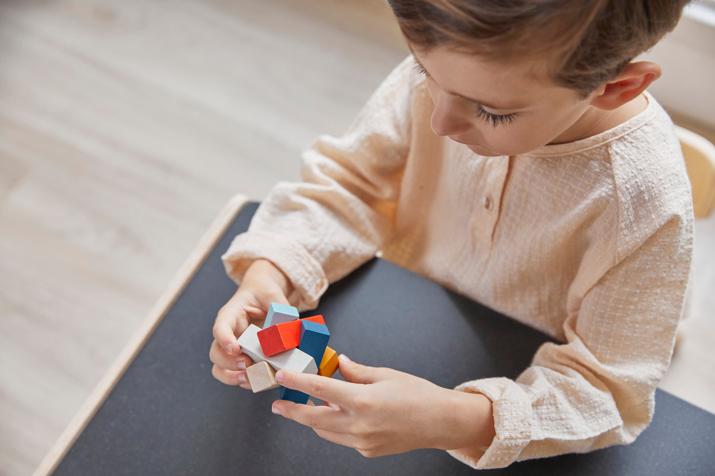 PlanToys PlanMini Log Puzzle — Wooden Mini Puzzle