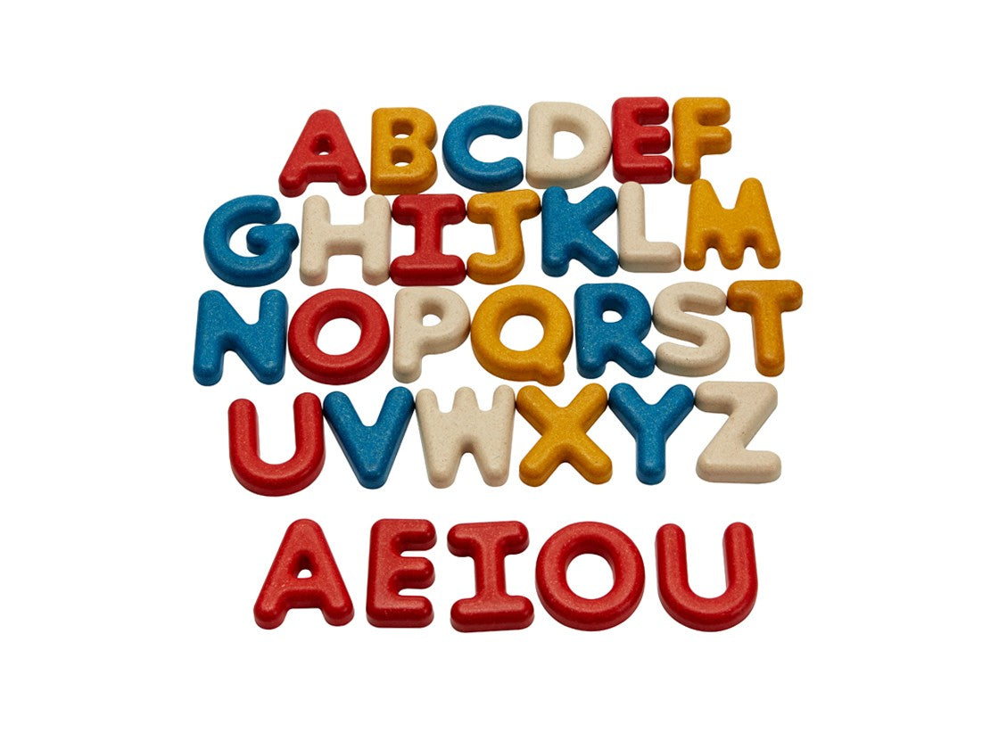 PlanToys Upper Case Alphabet — Wooden Letter Set