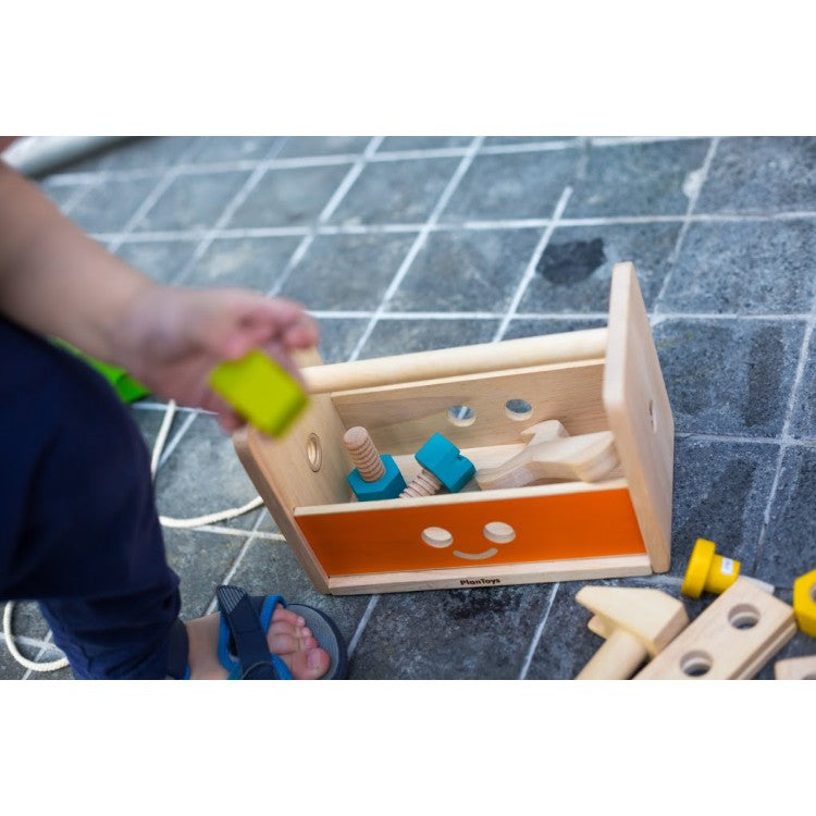 PlanToys Robot Tool Box — Wooden Transforming Tool Set