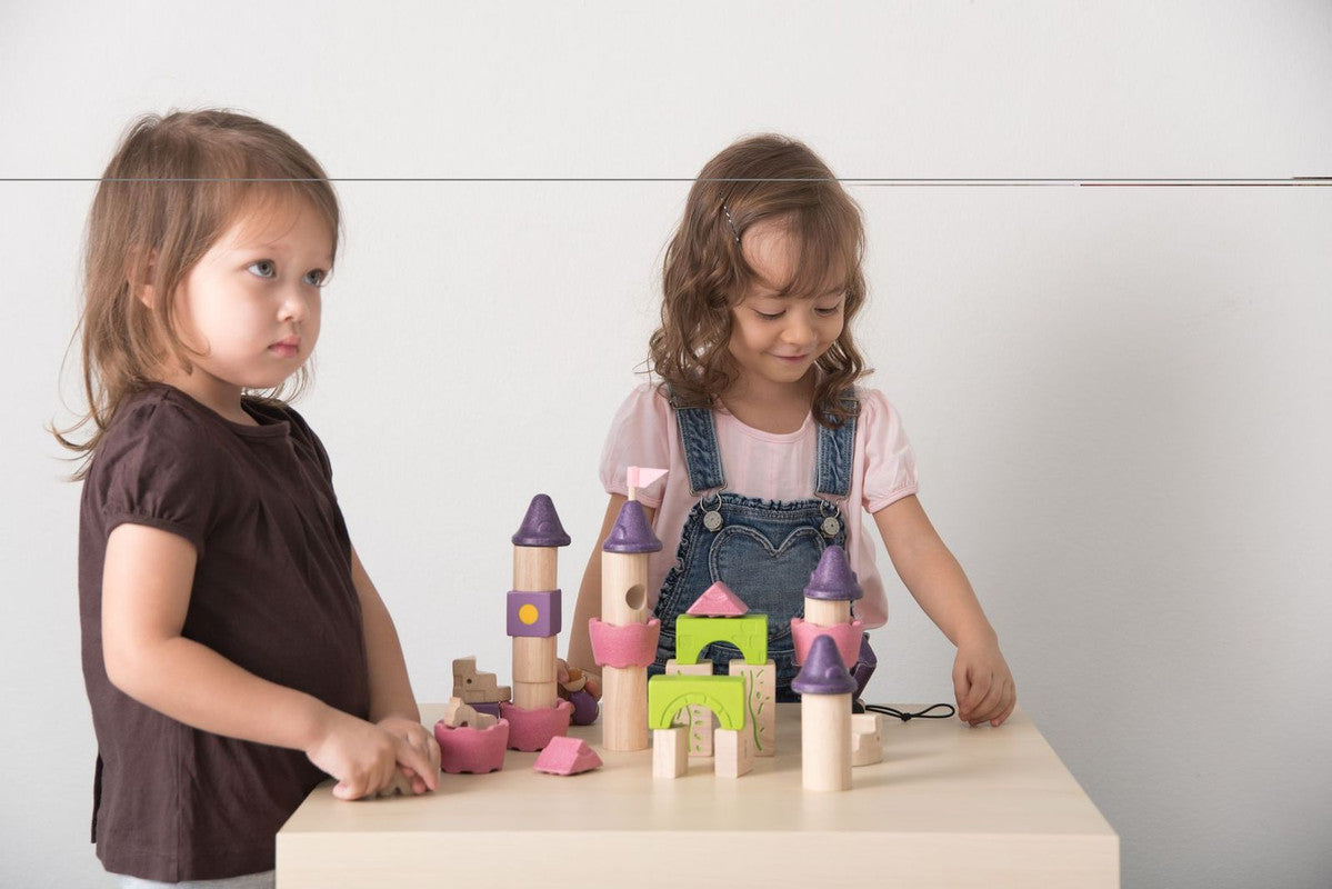 PlanToys Fairy Tale Blocks — Wooden Building Blocks