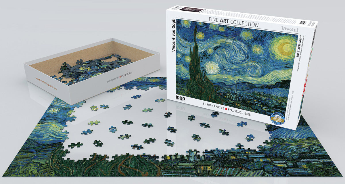 Starry Night By Vincent Van Gogh 1000 Pieces Puzzle