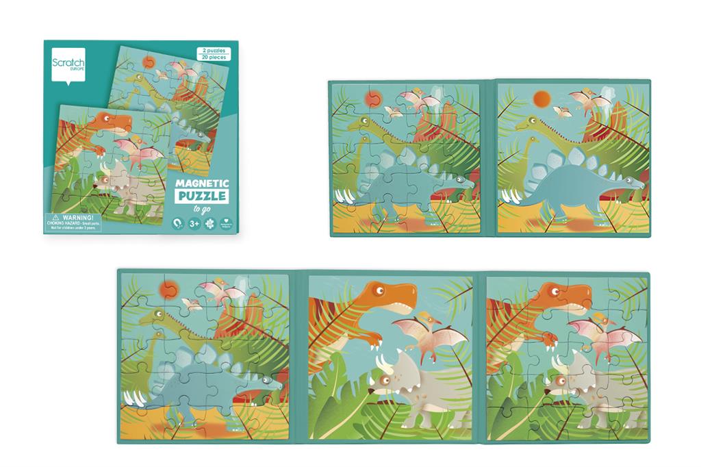 Dinosaurs Magnetic Puzzle Book To Go