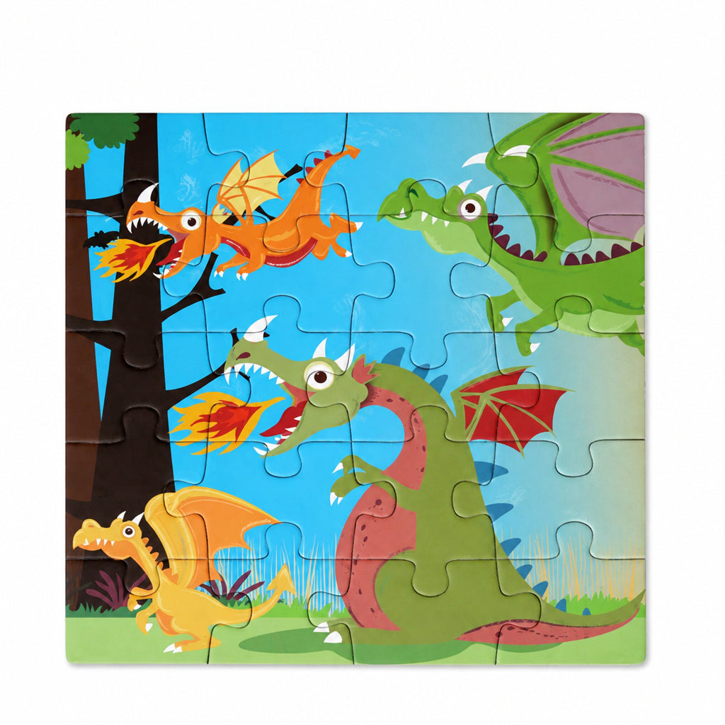 Magnetic Puzzle Book To Go - Dragons