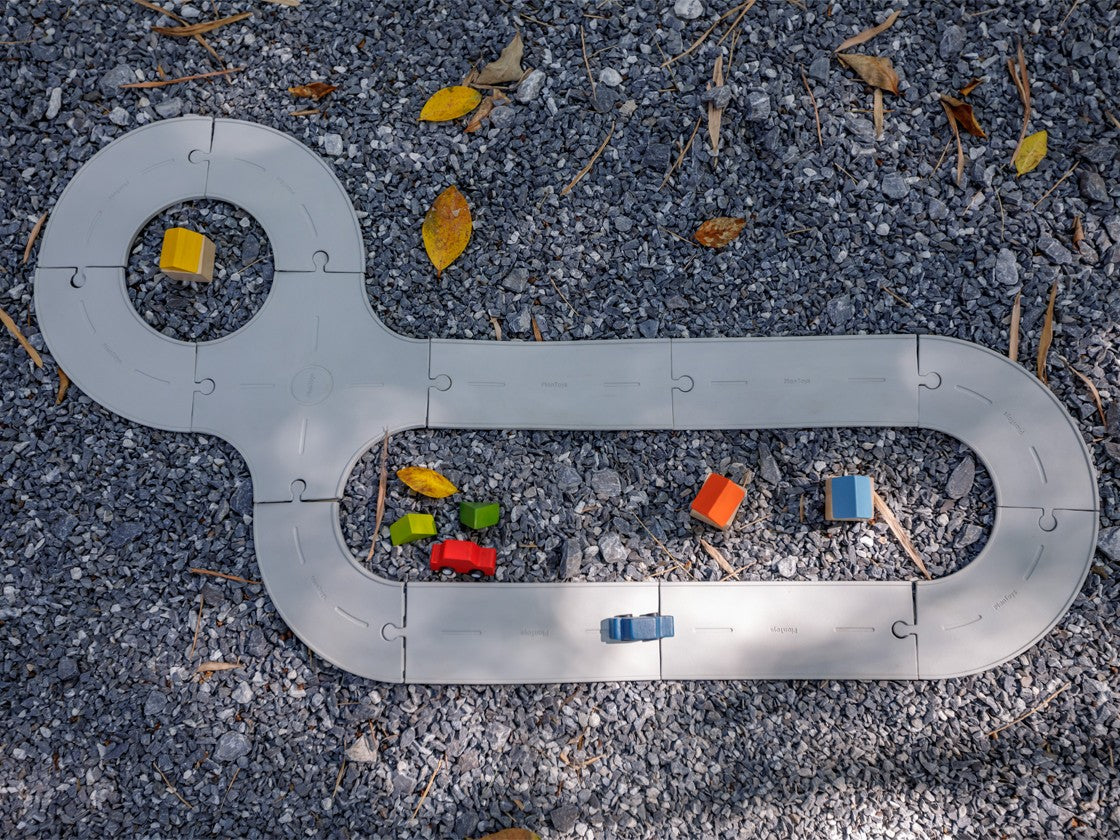 PlanToys Road & Rail — Rubber Track Set