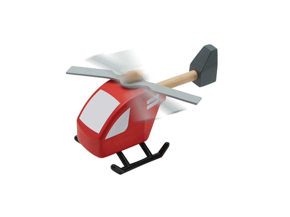 PlanToys Helicopter — Wooden Toy Vehicle