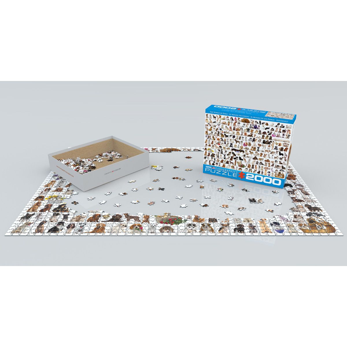 The World of Dogs 2000 Pieces Puzzle
