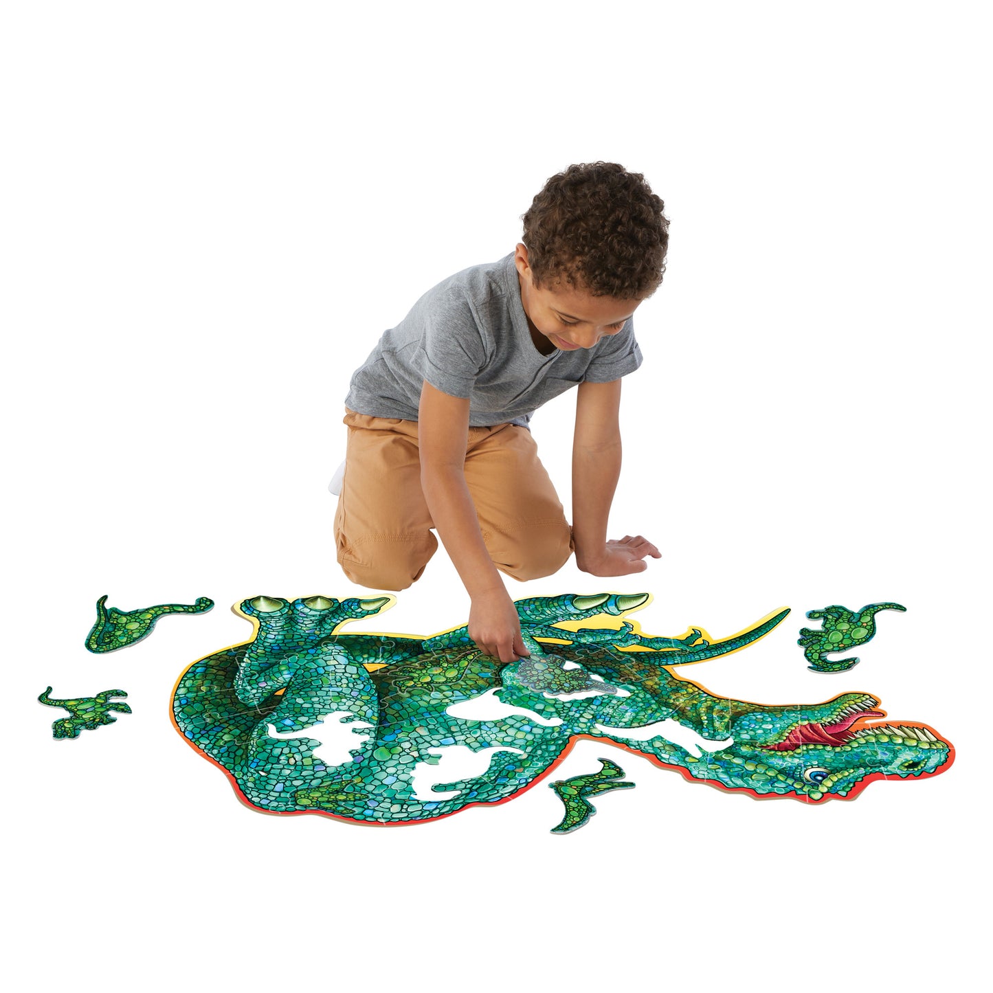 Floor Puzzle: Shiny Dinosaur