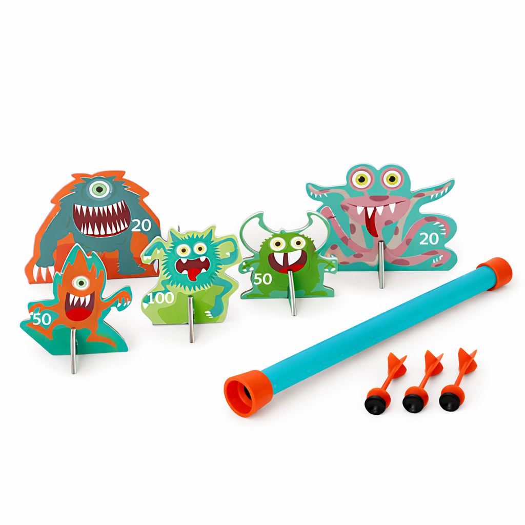 Blowdart Space With 5 Robots And 3 Darts