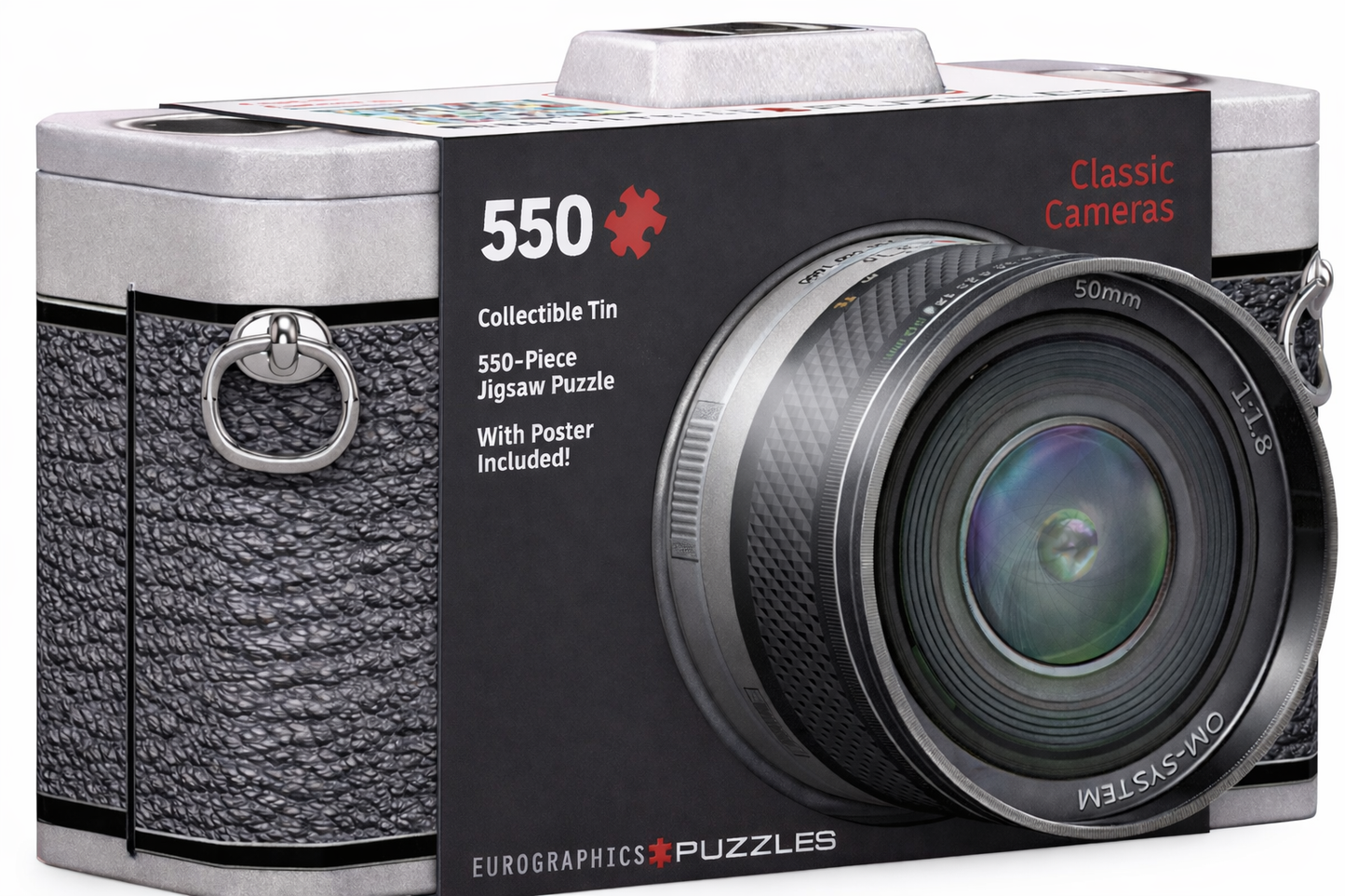 لغز الكاميرات الكلاسيكية 550 قطعة في علبة قابلة للجمع