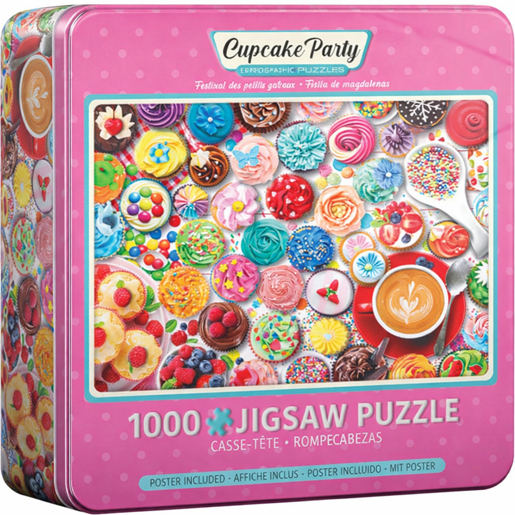 لغز كب كيك بارتي 1000 قطعة في علبة قابلة للجمع