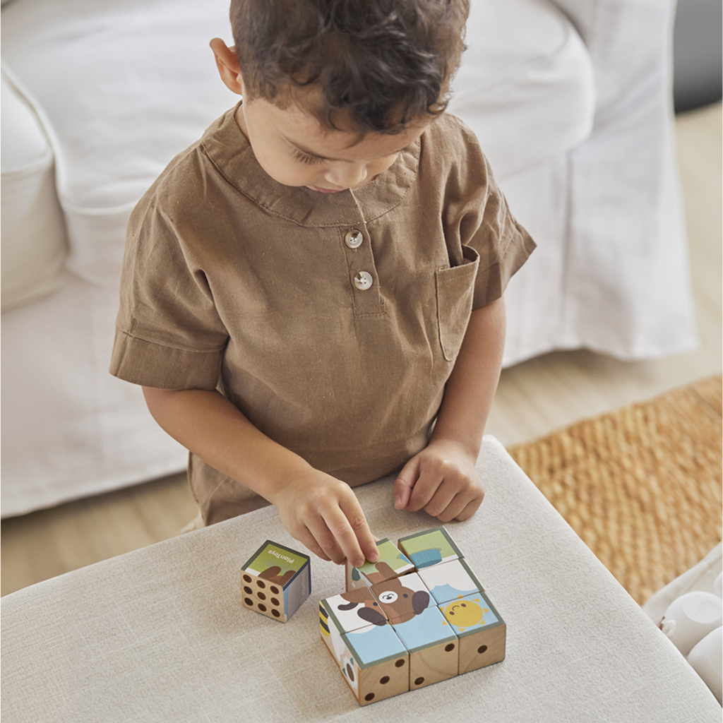 PlanToys Animal Puzzle Cubes