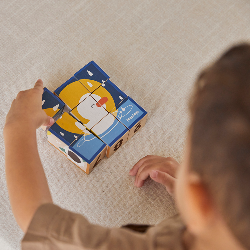 PlanToys Animal Puzzle Cubes