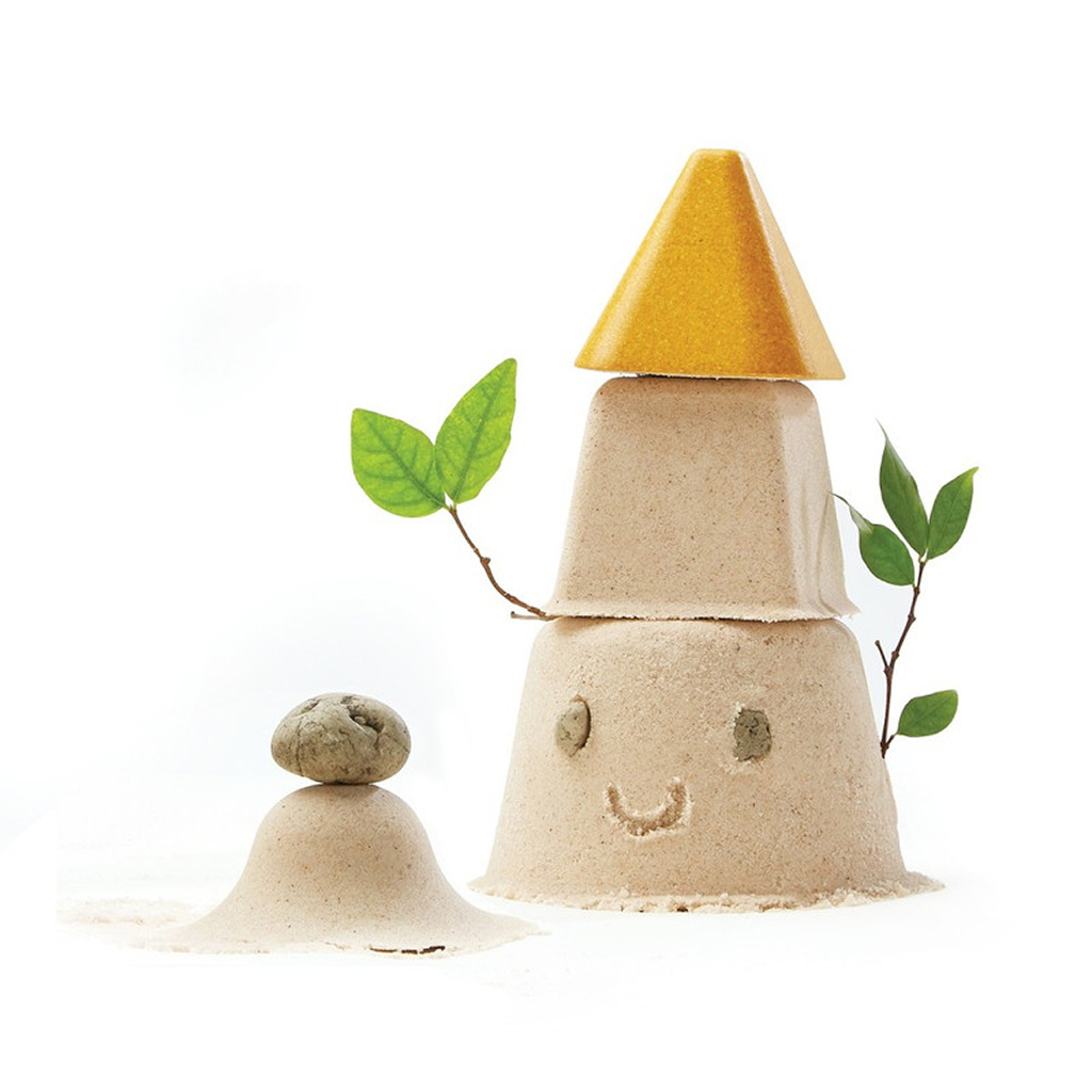 PlanToys Creative Sand Play — قوالب رمل خشبية