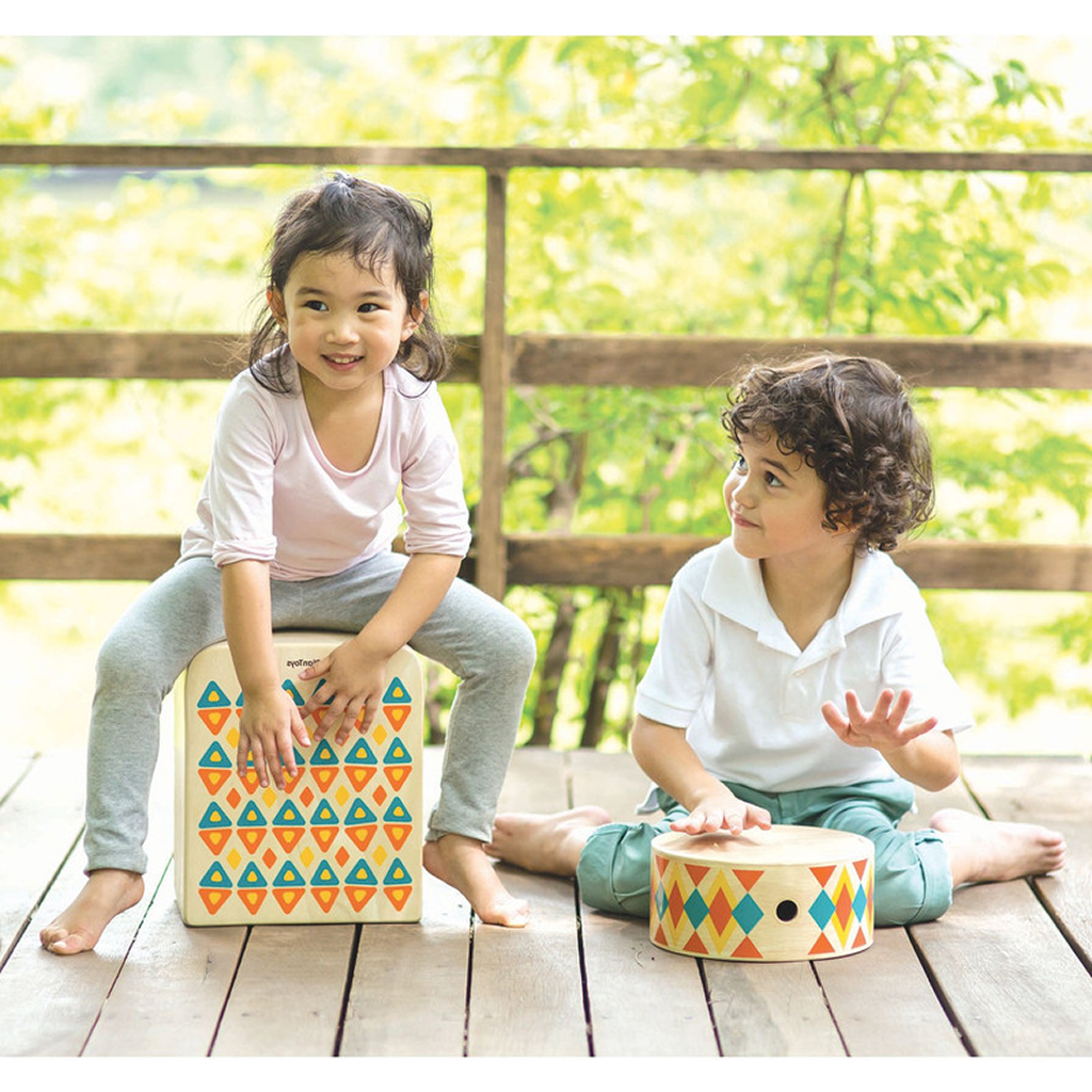 صندوق الإيقاع II من PlanToys — لعبة طبل خشبية