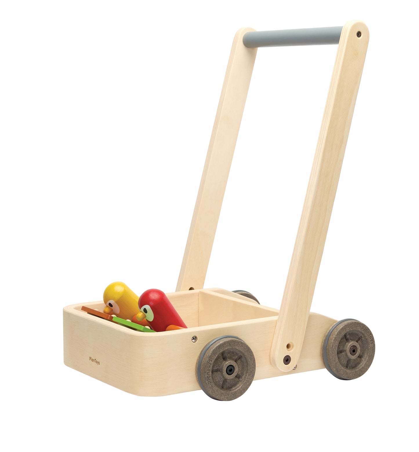 PlanToys Musical Bird Walker — Wooden Push Toy