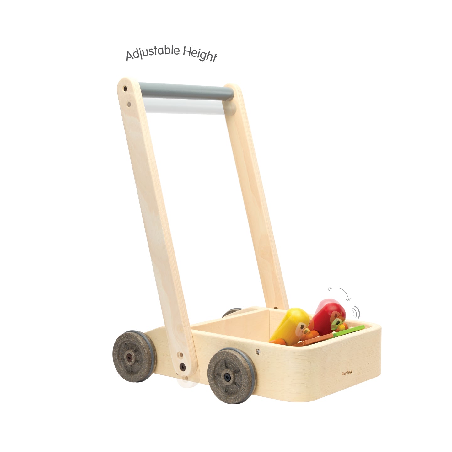 PlanToys Musical Bird Walker — Wooden Push Toy