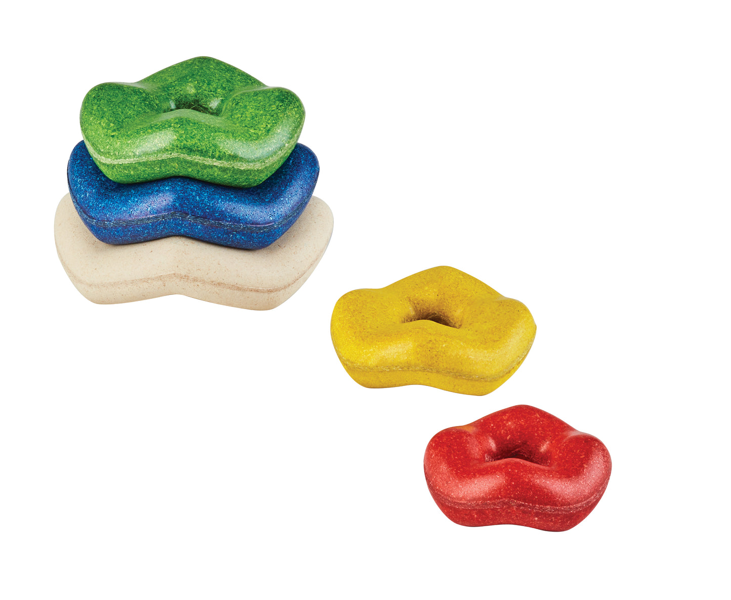 PlanToys Wave Stacker — Wooden Stacking Toy