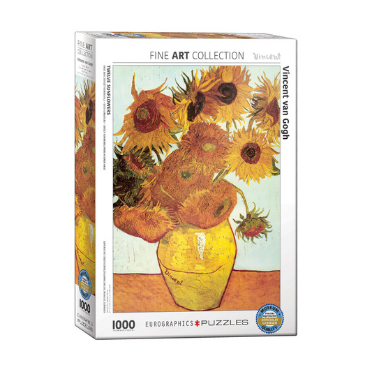 Twelve Sunflowers 1000 Pieces Puzzle