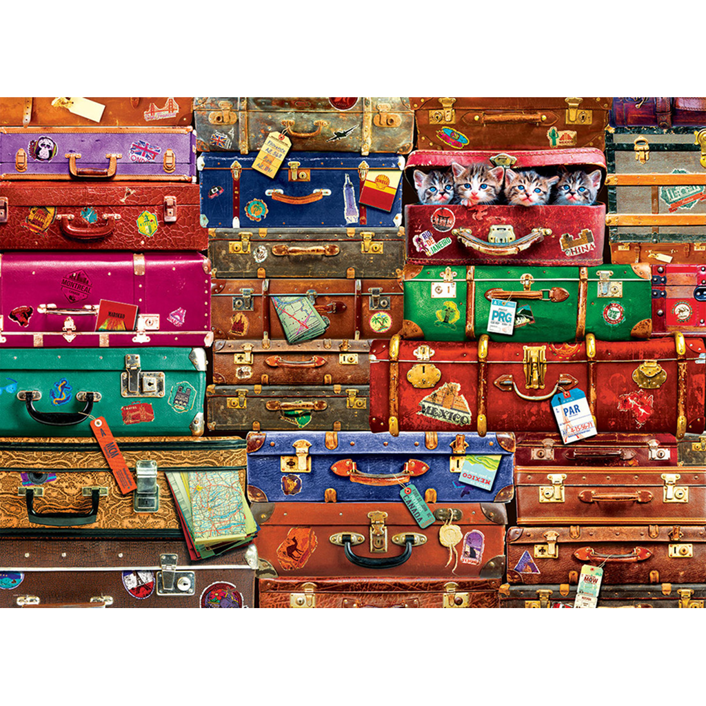 Travel Suitcases 1000 Pieces Puzzle