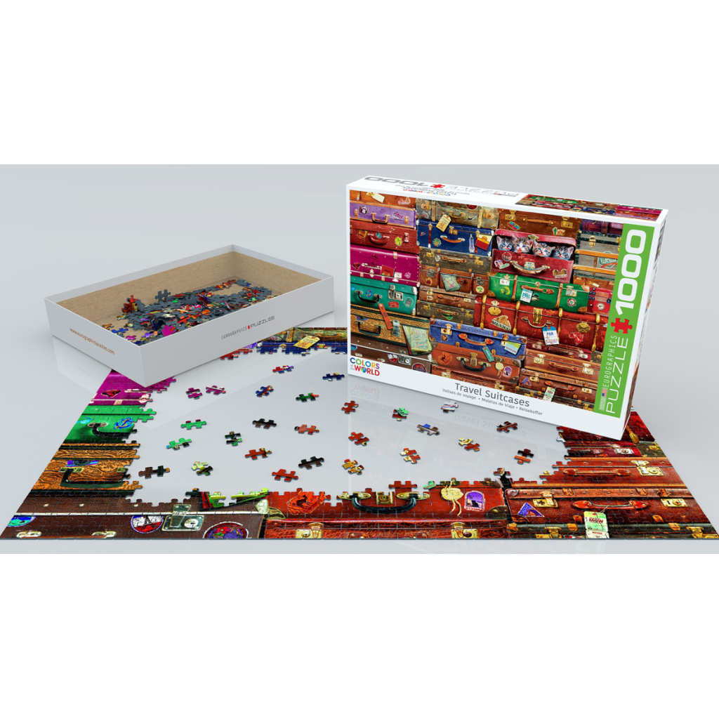 Travel Suitcases 1000 Pieces Puzzle