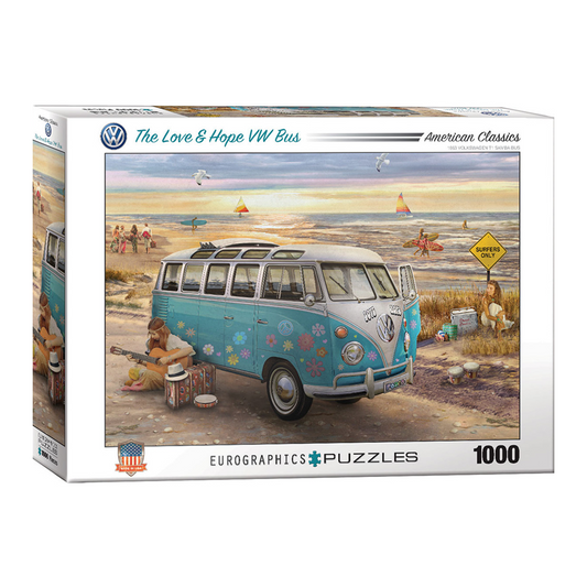 The Love & Hope Vw Bus 1000 Pieces Puzzle