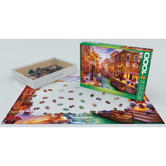 Sunset Over Venice 1000 Pieces Puzzle