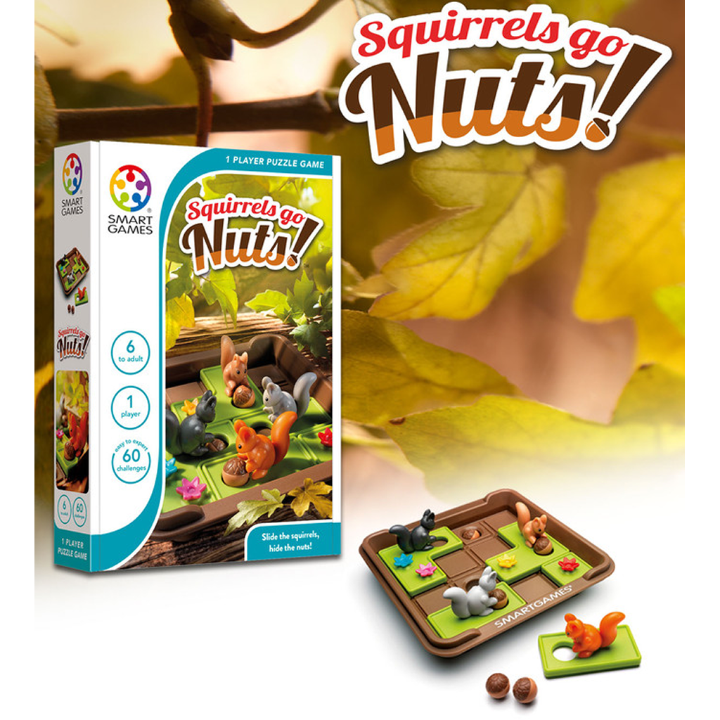Smart Games Squirrels Go Nuts! — Sliding Puzzle Game