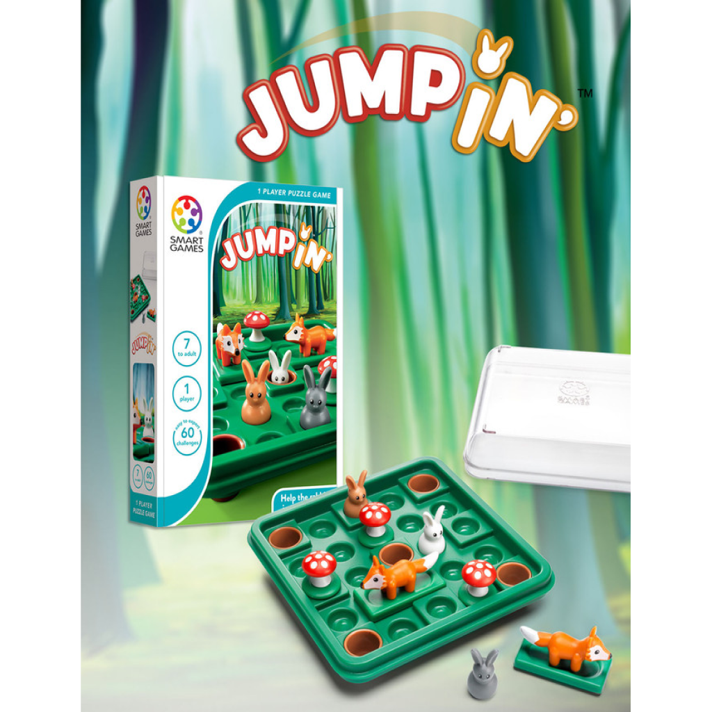 لعبة الذكاء "Jump In" — 60 تحدياً للعبة الألواح