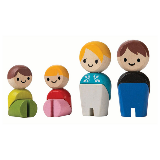 PlanToys Family II — European Family | Wooden Doll Set