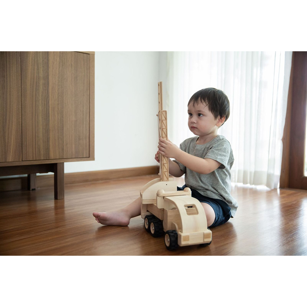 PlanToys Fire Truck — Wooden Toy Vehicle