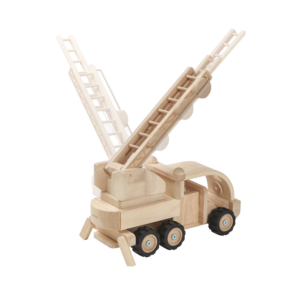 PlanToys Fire Truck — Wooden Toy Vehicle