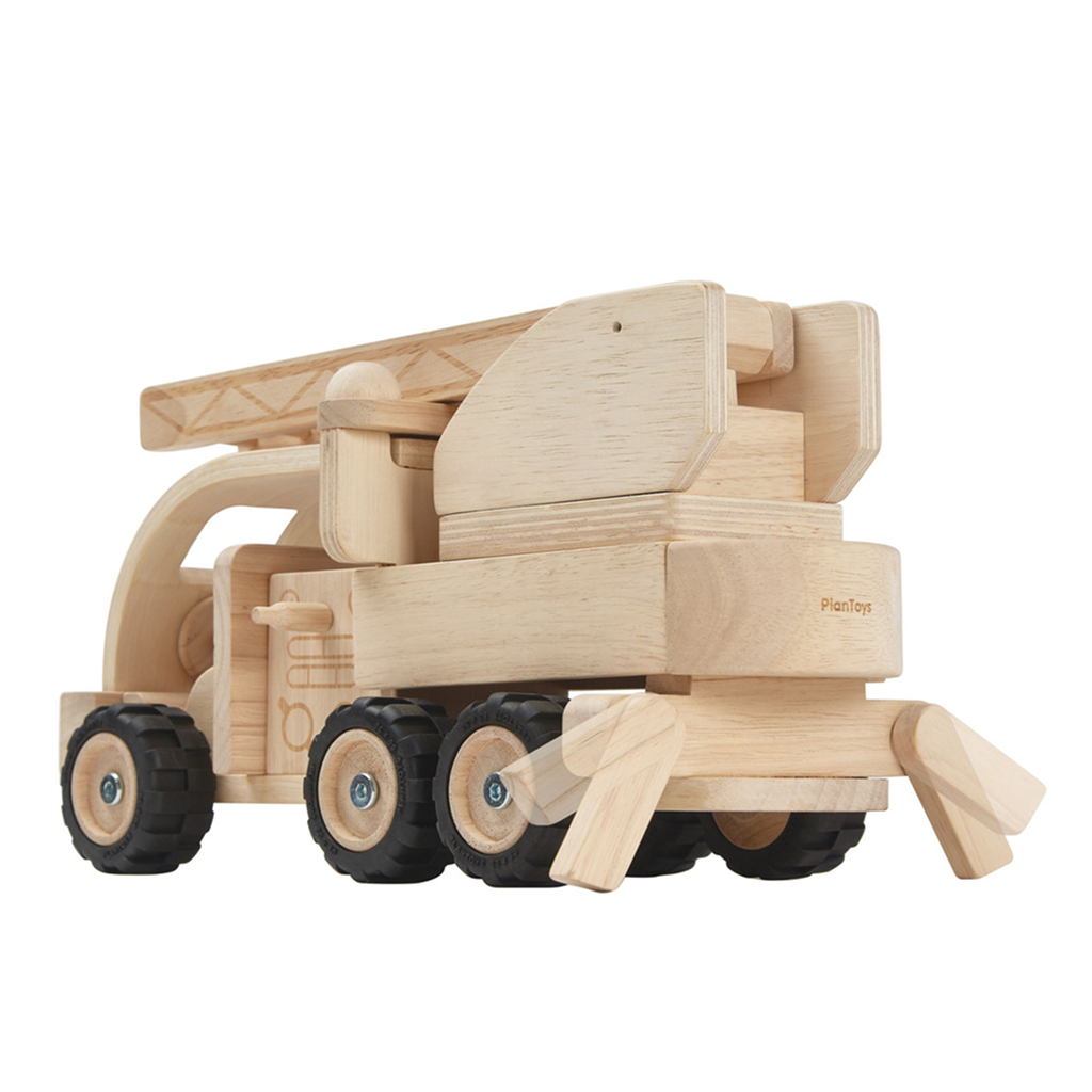 PlanToys Fire Truck — Wooden Toy Vehicle