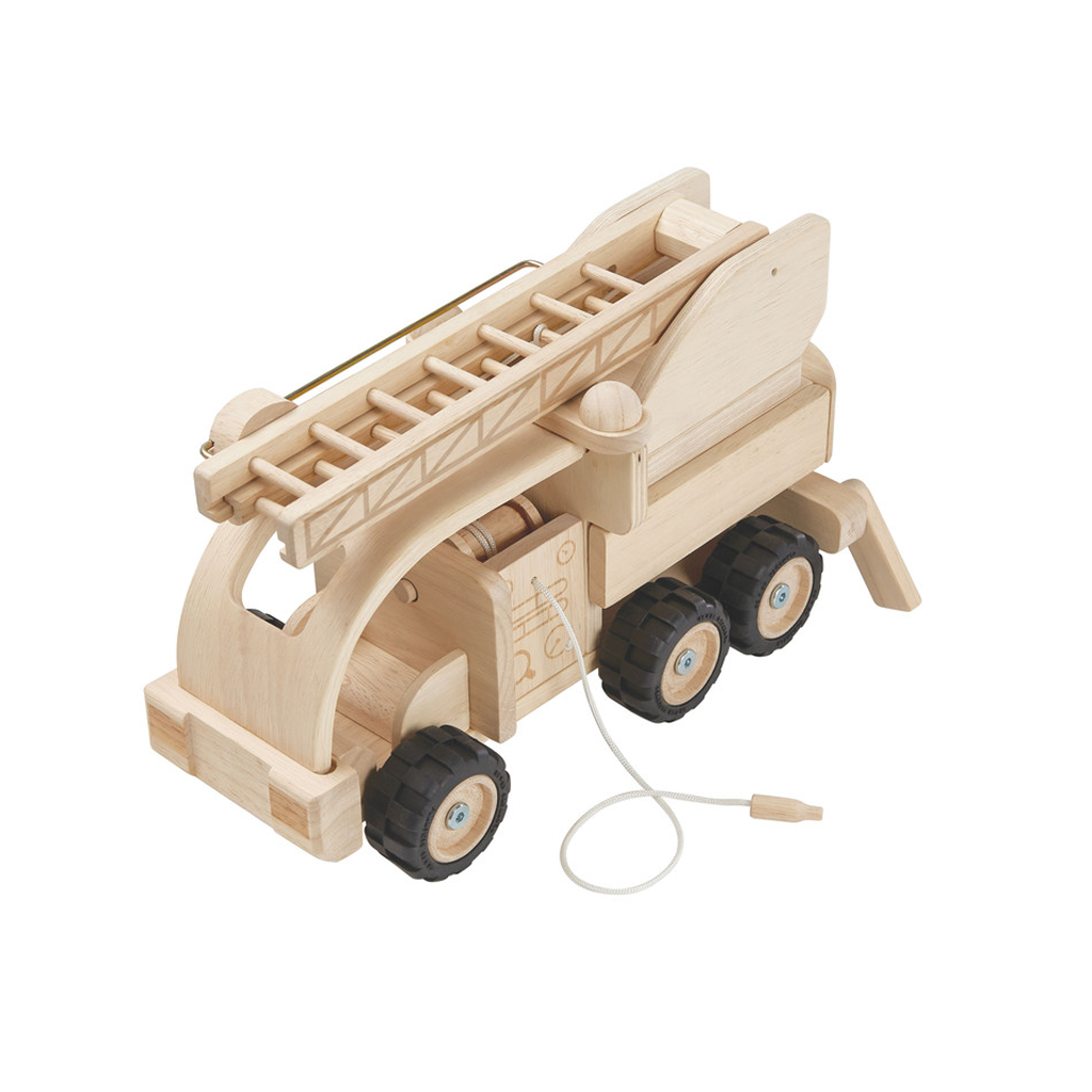 PlanToys Fire Truck — Wooden Toy Vehicle