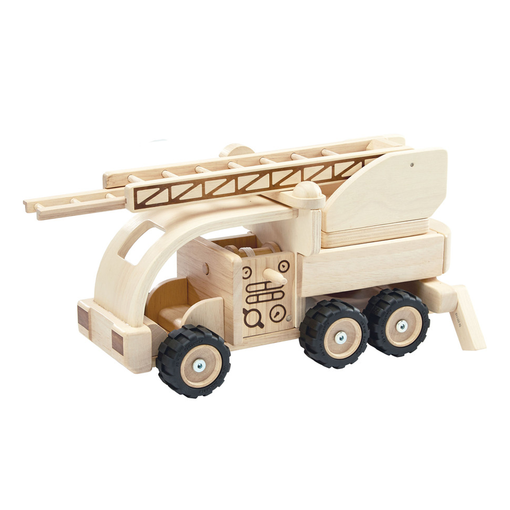 PlanToys Fire Truck — Wooden Toy Vehicle