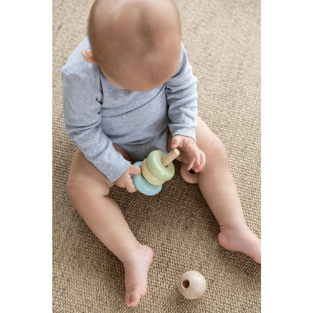 PlanToys First Stacking Ring — Wooden Baby Toy