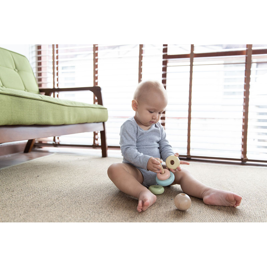 PlanToys First Stacking Ring — Wooden Baby Toy