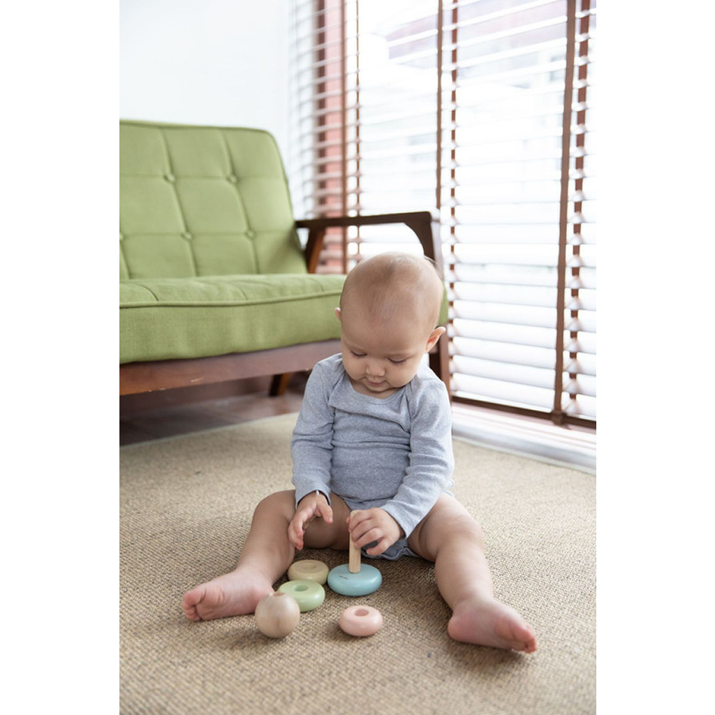 PlanToys First Stacking Ring — Wooden Baby Toy