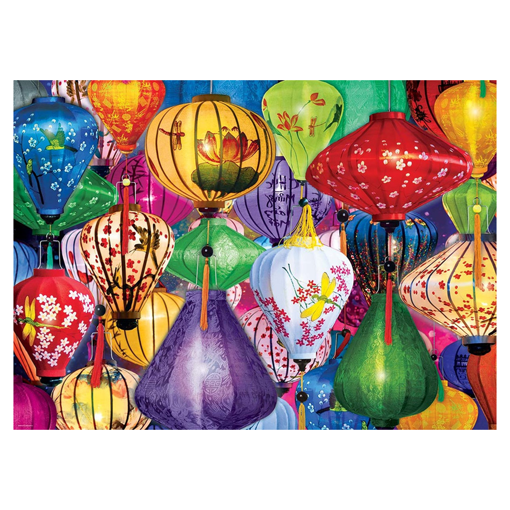 Asian Lanterns 1000 Pieces Puzzle