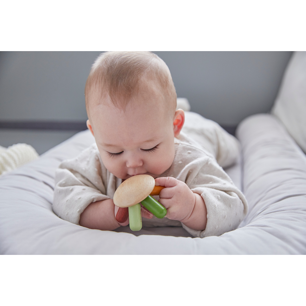 PlanToys Flexi Jellyfish — Modern Rustic | Wooden Baby Toy